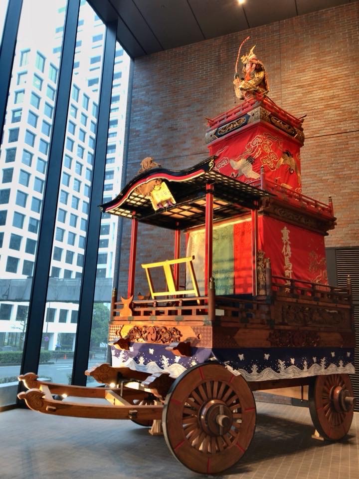 氷川山車展示・江戸型山車人形展示・茜囃子演奏・提灯展示