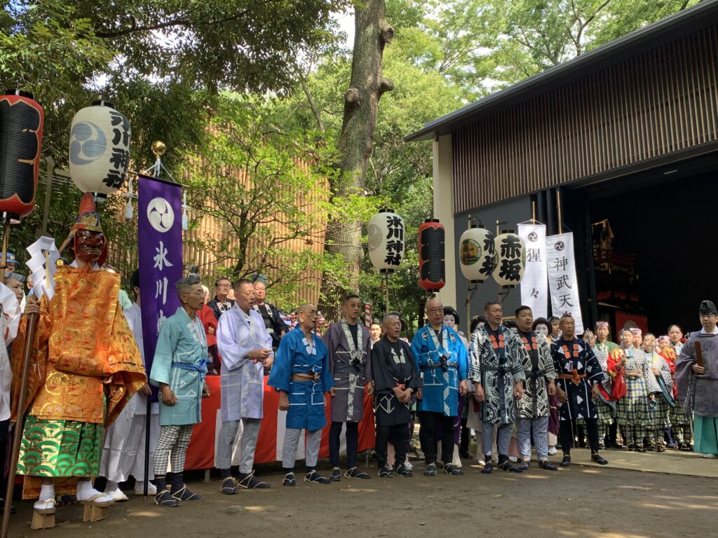 梯子乗り・木遣り・纏振り